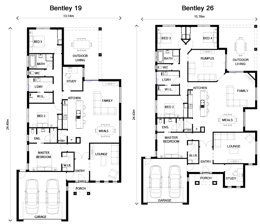 Bentley 19 & 26 Floor Plan Bentley 19 & 26 Floor Plan